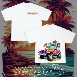 T-SHIRT WHITE CAR